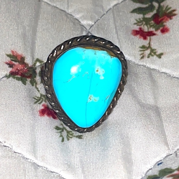 Turquoise Ring vintage women’s size  7 - Picture 2 of 4
